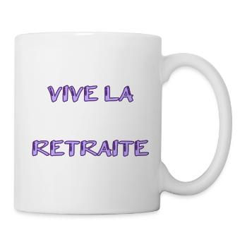 RETRAITE. RETRAITE. RETRAITEE. RETRAITE - Mug blanc - blanc - Droite