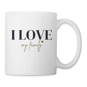 I love my family - Mug - white - Right
