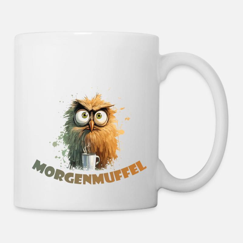 ein echter Morgenmuffel - Tasse - Weiß