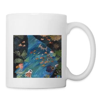 Hammerhead Shark, Fish ,Sea - Mug - white - Right