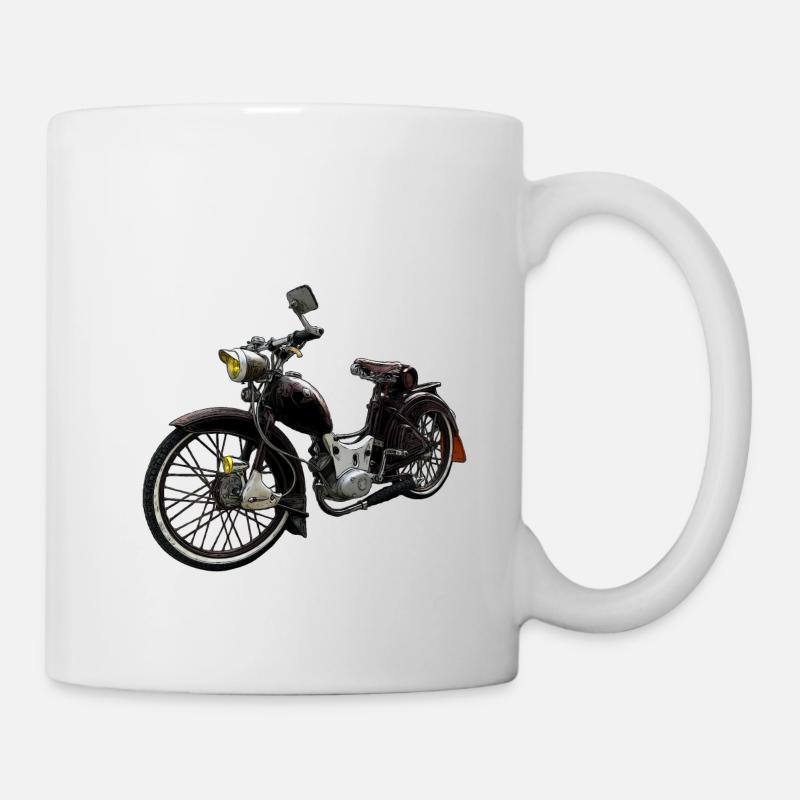 Simson Custom SR2 Umbau Rat Rod - Tasse - Weiß