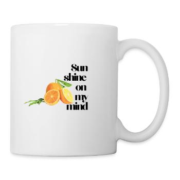 Sunshine on my mind Sonne im Herzen - Tasse - Weiß - Rechts