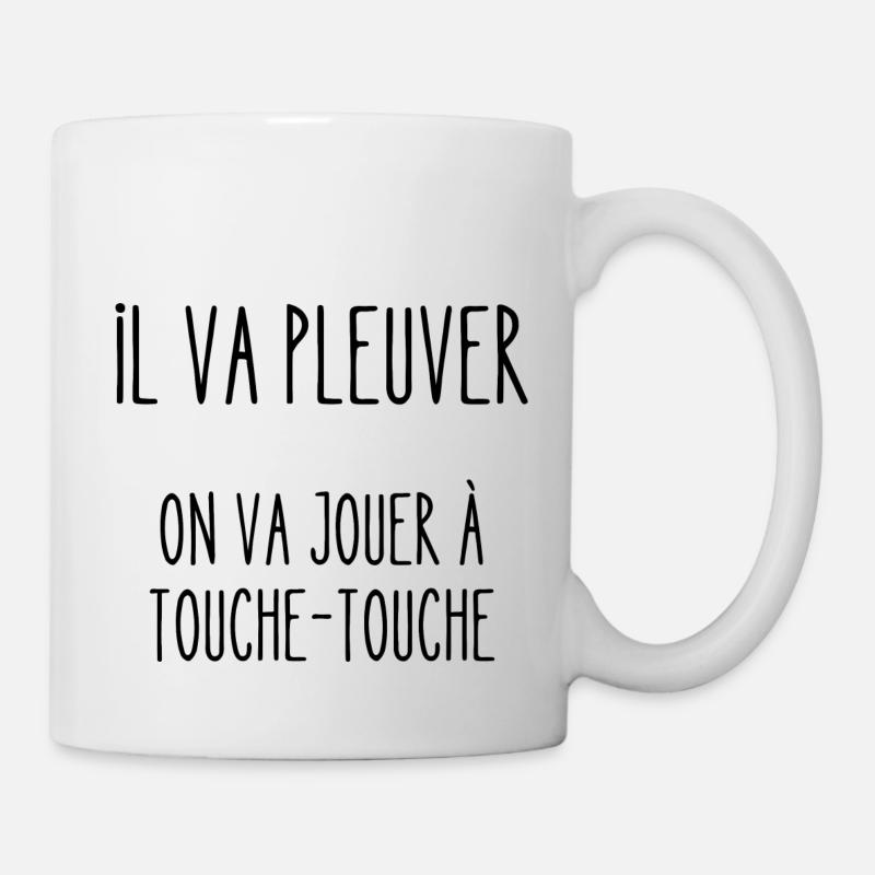 il va pleuver - Mug blanc - blanc