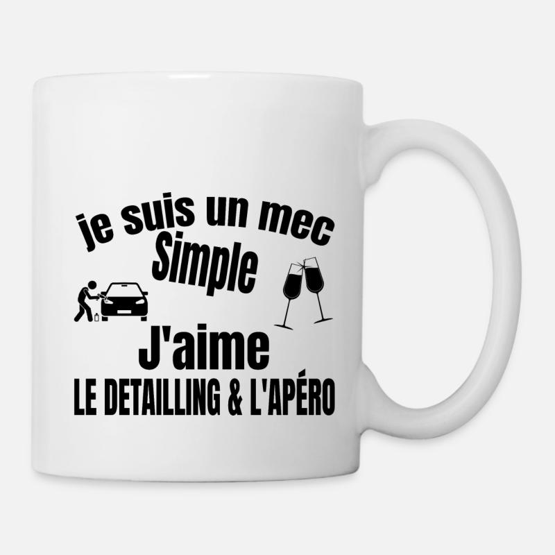 detailling et apéro - Mug blanc - blanc