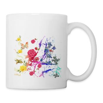 Fleurs,Fleur,Printemps,Fleurs, Abstrait - Mug blanc - blanc - Droite