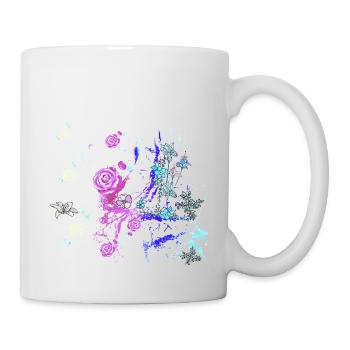 Fleurs,Fleur,Printemps,Fleurs, Abstrait - Mug blanc - blanc - Droite