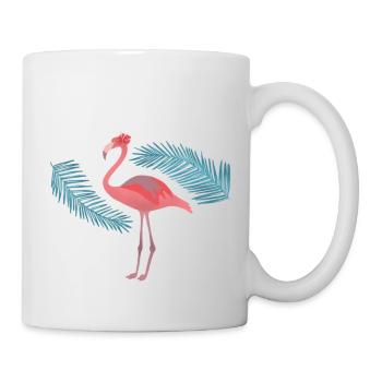 Flamingo and Palms - Mug - white - Right