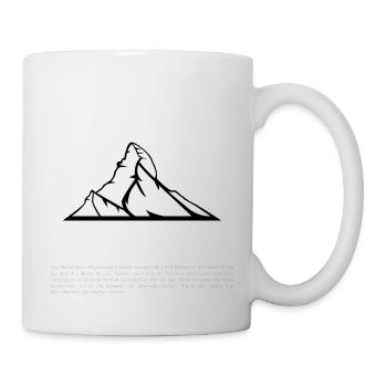 Matterhorn: Juwel der Alpen - Tasse - Weiß - Rechts