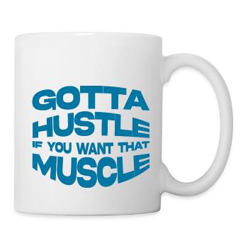 Je dois vous bousculer si vous voulez ce muscle 4 - Mug blanc - blanc - Droite