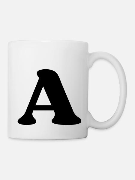 Lettre a - Mug blanc - blanc