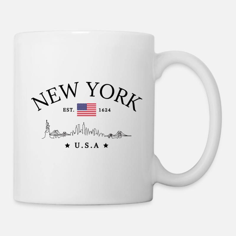 New York Est.1624 Classique - Mug blanc - blanc