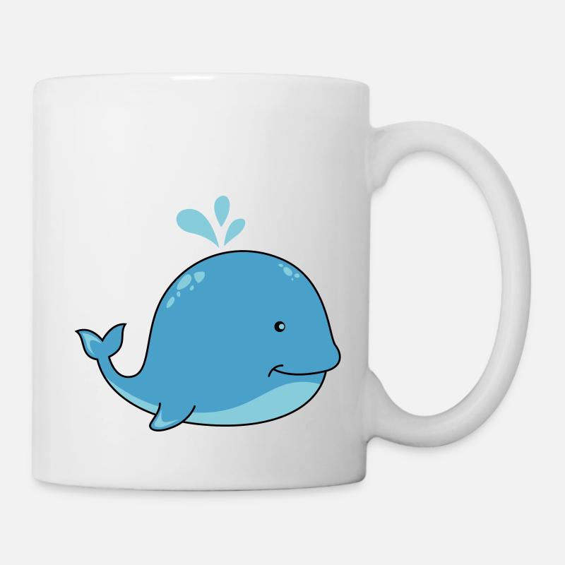süsser wal - Tasse - Weiß