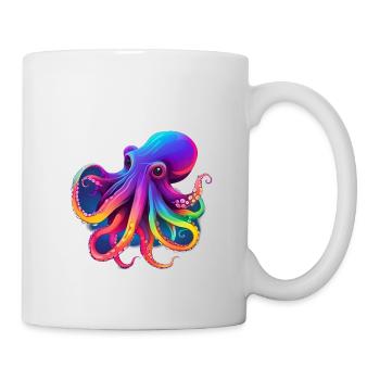 Octopus colored Nr.2 - Tasse - Weiß - Rechts