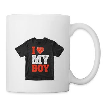 I love my boy - Mug blanc - blanc - Droite