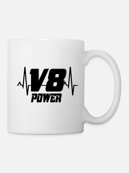 V8 - Mug - white