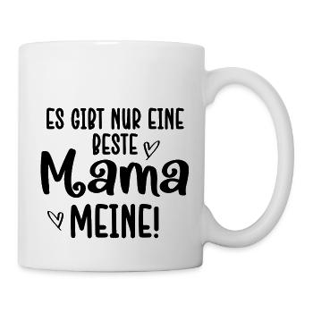 Mutter Spruch Geschenk Mama Muttertag - Tasse - Weiß - Rechts