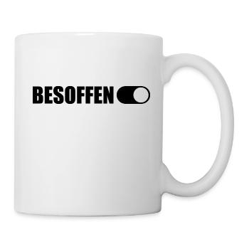 Bier Gerstensaft Alkohol Party - Tasse - Weiß - Rechts
