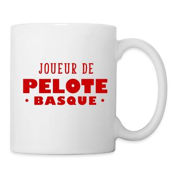 Pelote basque sport euskadi - Mug blanc - blanc - Droite