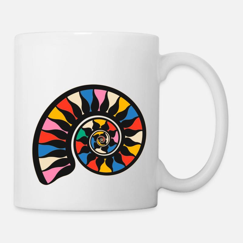 Fossile d’ammonite - Mug blanc - blanc