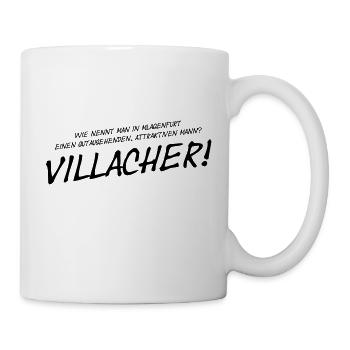 Lustiges gutaussehender Villacher Österreich Humor - Tasse - Weiß - Rechts