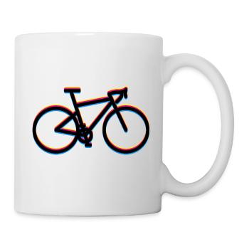 Gravel Bike Rennrad Fahrrad Glitch - Tasse - Weiß - Rechts