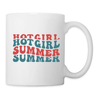 Hot Girl Summer Typographie - Mug blanc - blanc - Droite