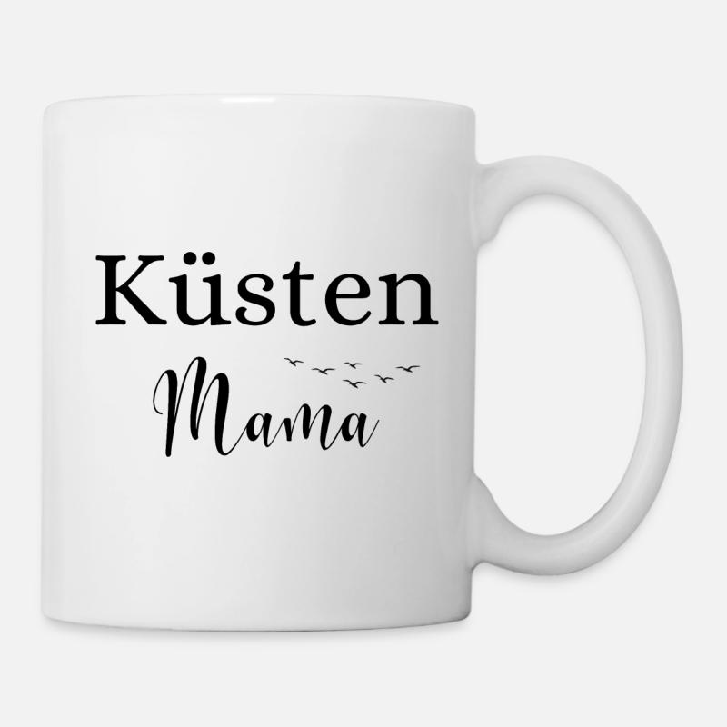 Küstenmama - Tasse - Weiß