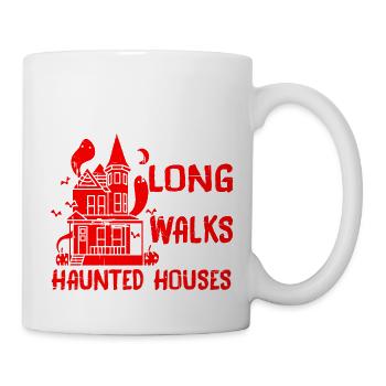 I Like Long Romantic Walks Through Haunted Houses2 - Mug - white - Right