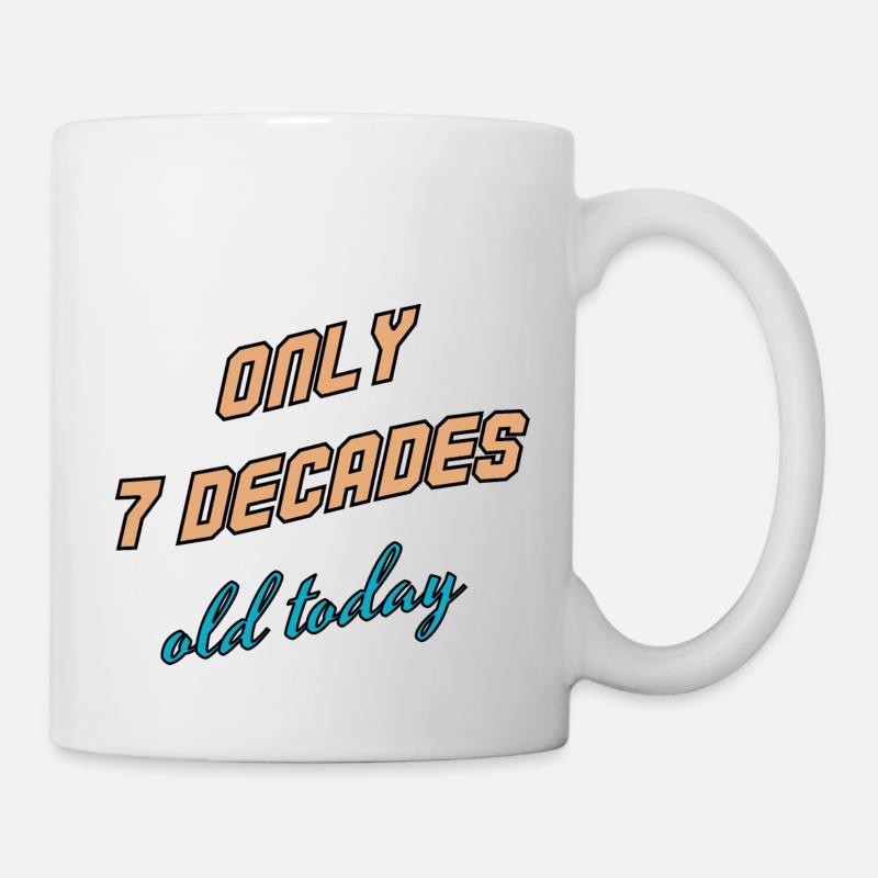 Heute erst 7 Jahr - Tasse - Weiß