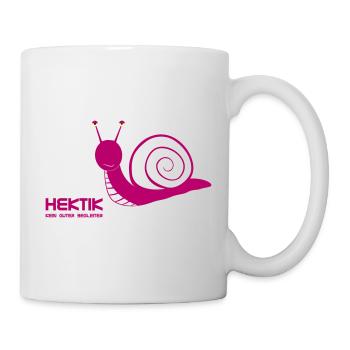Hektik kein guter Begleiter - Tasse - Weiß - Rechts