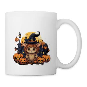 Chat d’Halloween - Mug blanc - blanc - Droite