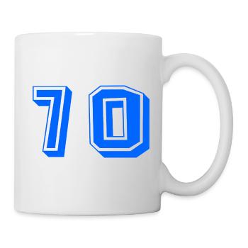 70. 70 YEARS. 70TH ANNIVERSARY. 70TH ANNIVERSARY. - Mug - white - Right