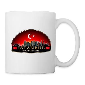 Türkiye Istanbul Skyline - Tasse - Weiß - Rechts