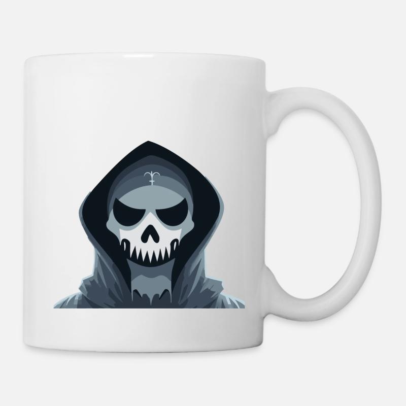 La Faucheuse bleue : le visage des ténèbres - Mug blanc - blanc