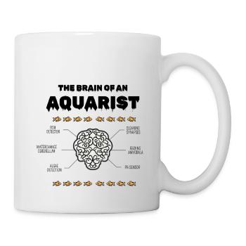 🤿 "The Brain of an Aquarist" Shirt 🤿 - Mug - white - Right