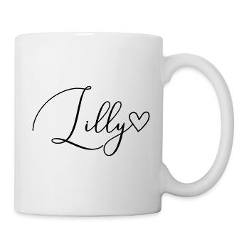 Lilly Last Name First Name Girl - Mug - white - Right