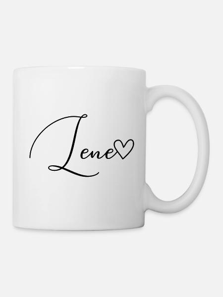 Lene Name Vorname Mädchen - Tasse - Weiß