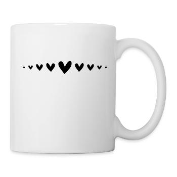 Ligne Hearts - Mug blanc - blanc - Droite