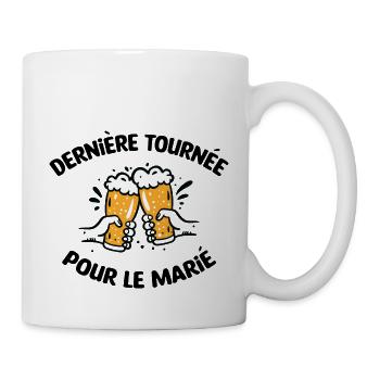 Dernière Tournée pour le marié / EVG / Mariage - Mug blanc - blanc - Droite
