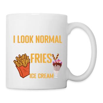 I Look Normal But I Eat Fries With Ice Cream 3 - Mug - white - Right