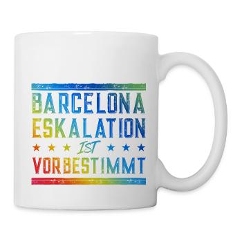 Barcelona Eskalation - Tasse - Weiß - Rechts