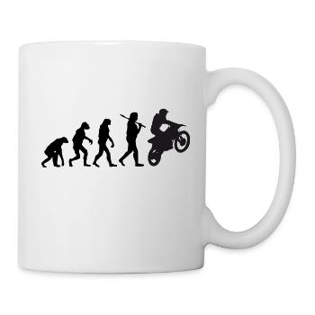 Motorrad - Tasse - Weiß - Rechts