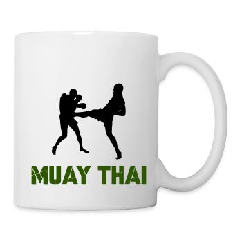 muay thai 1 - Tasse - Weiß - Rechts