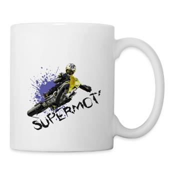 t-shirt supermotard - Mug blanc - blanc - Droite