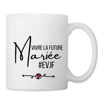 Vivre la future mariée - Mug blanc - blanc - Droite