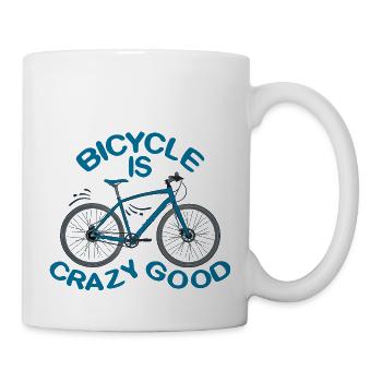 bicycle is good - Mug - white - Right
