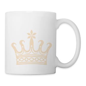 Couronne d’apparat noble - Mug blanc - blanc - Droite
