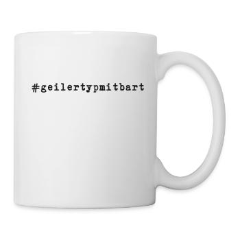 Geiler Typ Mit Bart - Hashtag #geilertypmitbart - Tasse - Weiß - Rechts