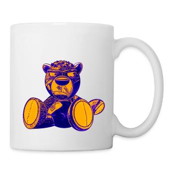 Creepy Teddy Yellow - Tasse - Weiß - Rechts