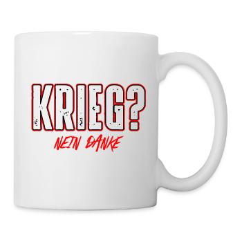 Krieg - Tasse - Weiß - Rechts